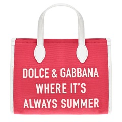 Сумка-шопер, розовая Dolce&Gabbana