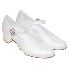 Белые туфли с застежкой из кристаллов Missouri