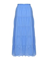 Голубая юбка с поясом на резинке Pietro Brunelli