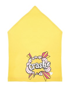 Желтая косынка с принтом "Crash" Il Trenino
