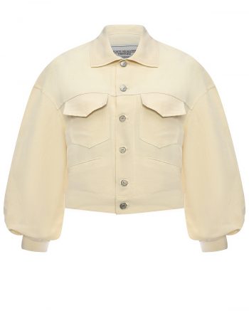 Куртка с разрезами по бокам, бежевая Forte dei Marmi Couture