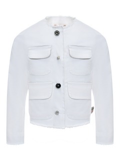 Пиджак с накладными карманами, белый No. 21