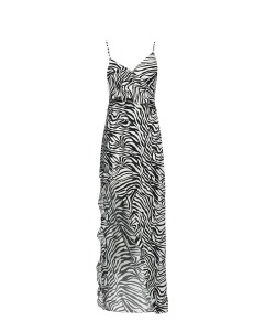 Платье с принтом "зебра" Dan Maralex