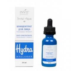 Invit Сыворотка-концентрат для лица, полисахариды + витамин С, 30 мл (Invit, Invitel Aqua)