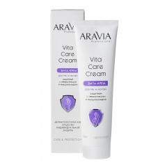 Aravia Professional Вита-крем для рук и ногтей защитный Vita Care Cream с пребиотиками и ниацинамидом, 100 мл (Aravia Professional, SPA маникюр)