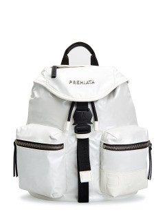 Функциональный рюкзак Lyn с кожаной отделкой и съемным ремнем