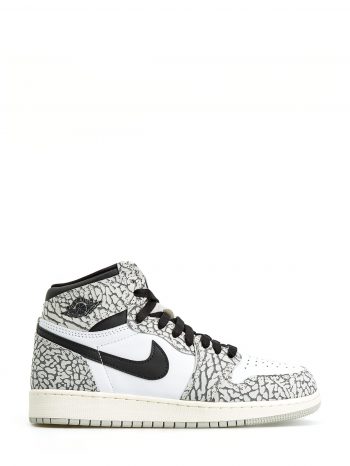 Кроссовки Jordan 1 Retro High OG White Cement (GS)