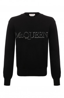 Хлопковый свитер Alexander McQueen