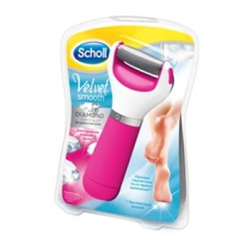 SCHOLL Электрическая роликовая пилка (розовый цвет)